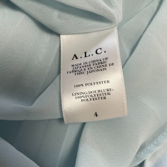 A.L.C. Light Blue One-Shoulder Midi Dress - Picture 13 of 13
